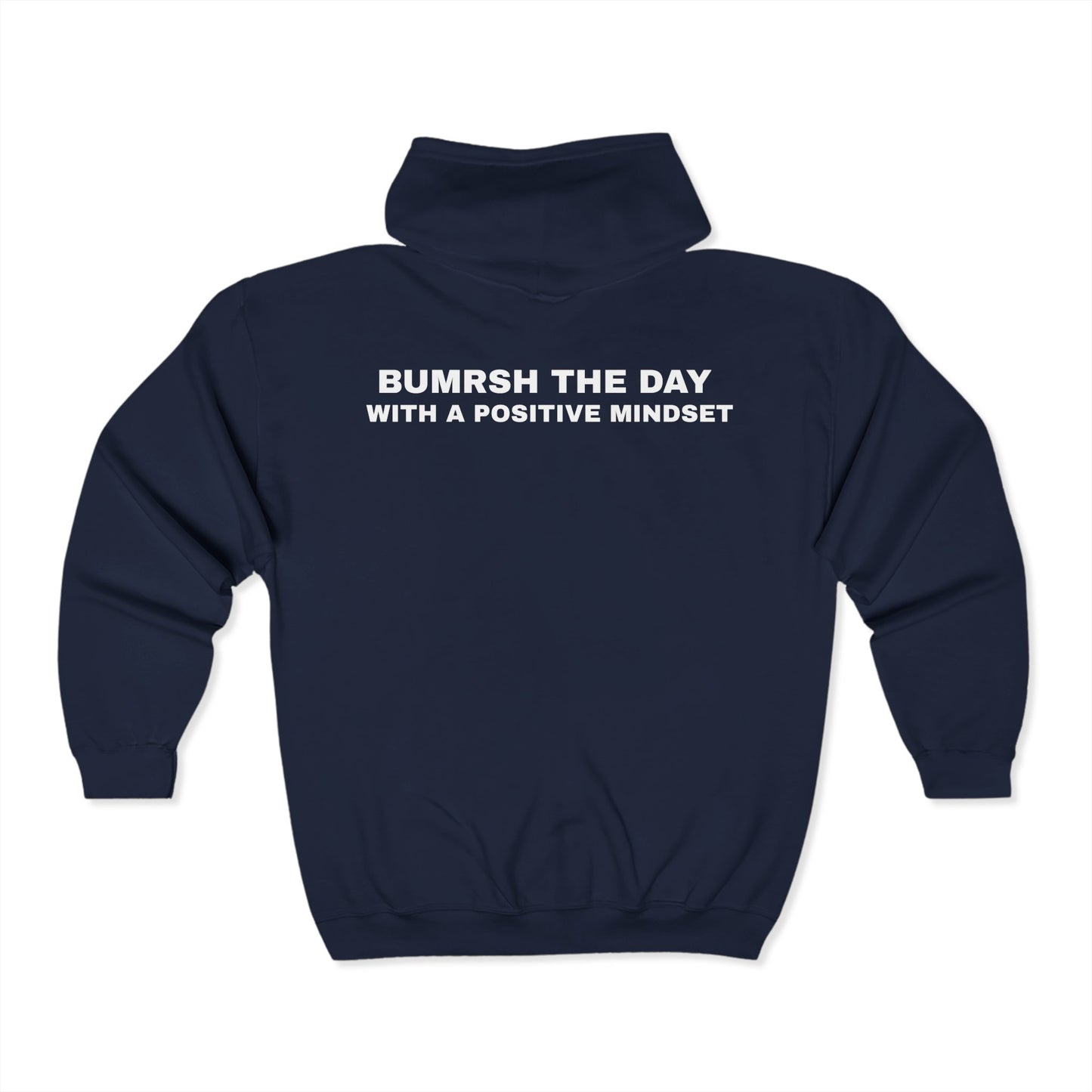 Unisex Full Zip Hooded Sweatshirt - BumRushEQ Graphic - Cozy Streetwear Essential