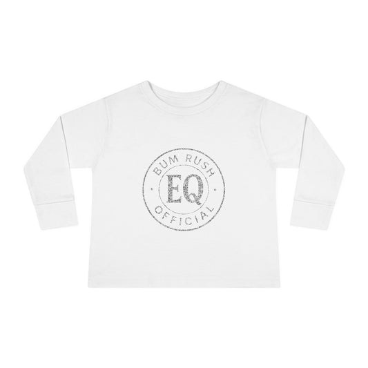 Toddler Long Sleeve Tee - "BumRush Bullies with Resilience" - Cute and Inspirational Shirt for Kids