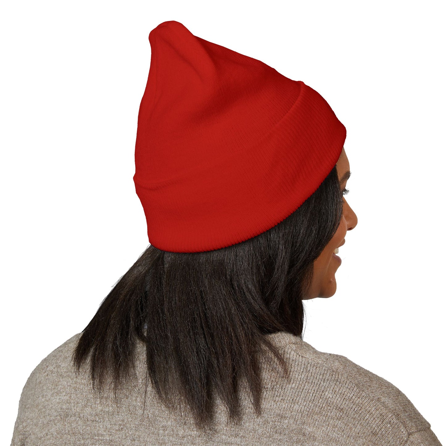 Stylish Embroidered Cuffed Beanie - Cozy Winter Accessory