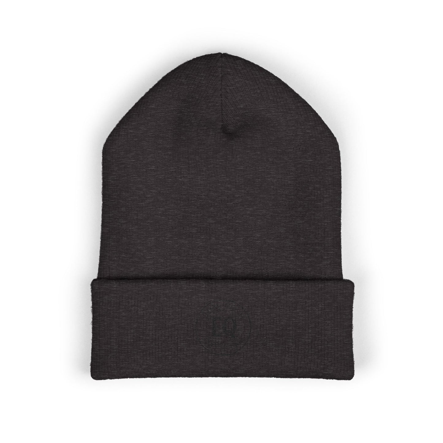 Stylish Embroidered Cuffed Beanie - Cozy Winter Accessory