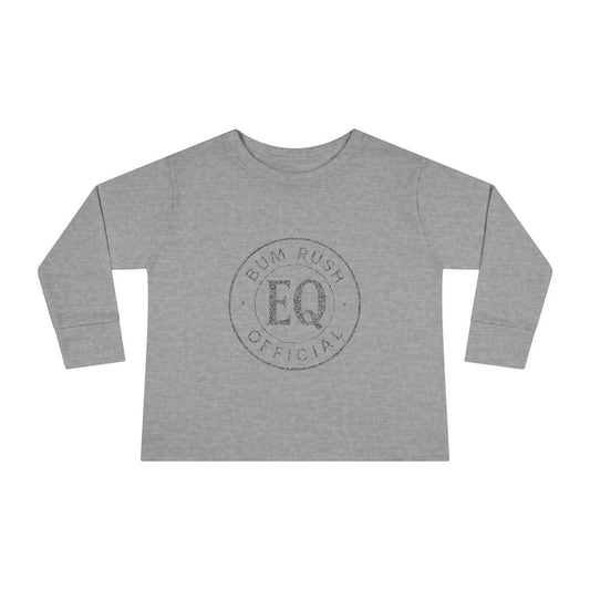 Toddler Long Sleeve Tee - "BumRush Bullies with Resilience" - Cute and Inspirational Shirt for Kids