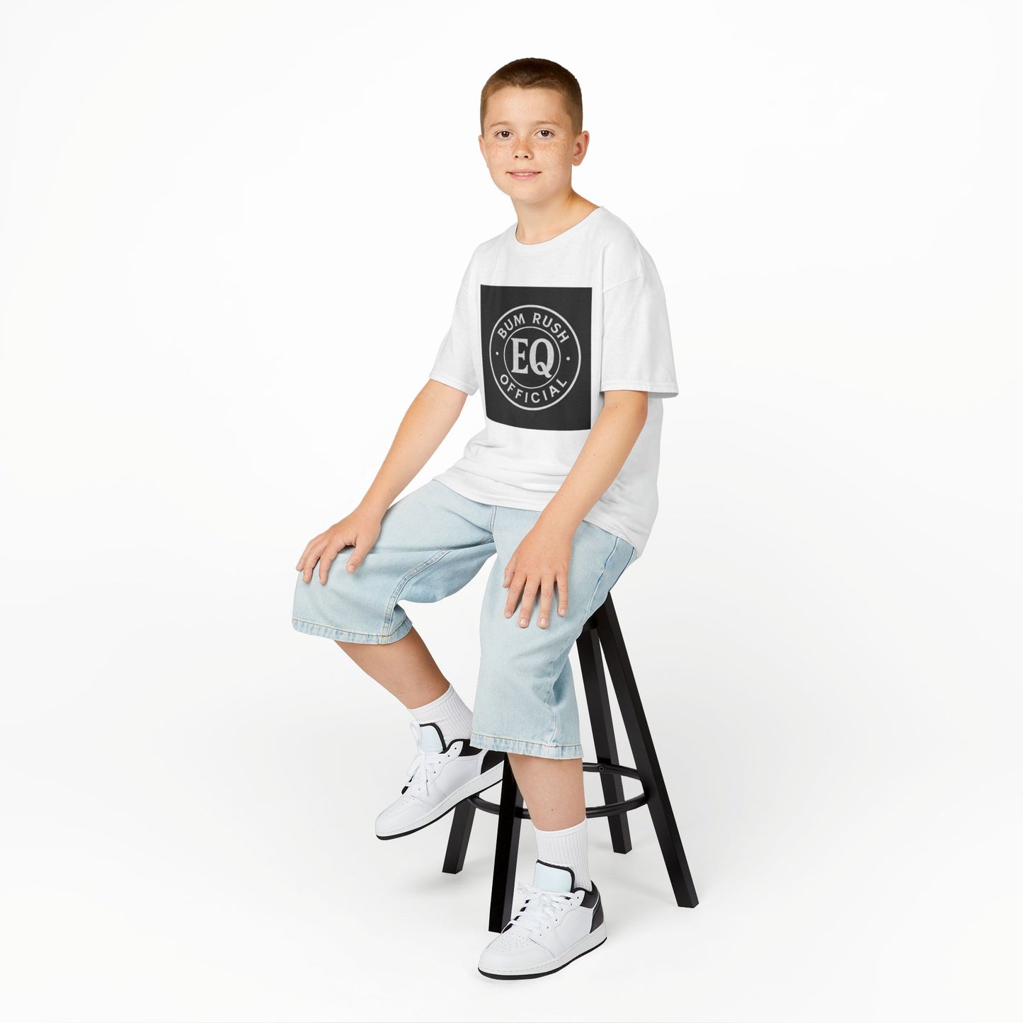BumRushEQ Kids Heavy Cotton Tee - Cool and Comfy Graphic T-Shirt for Young Trendsetters