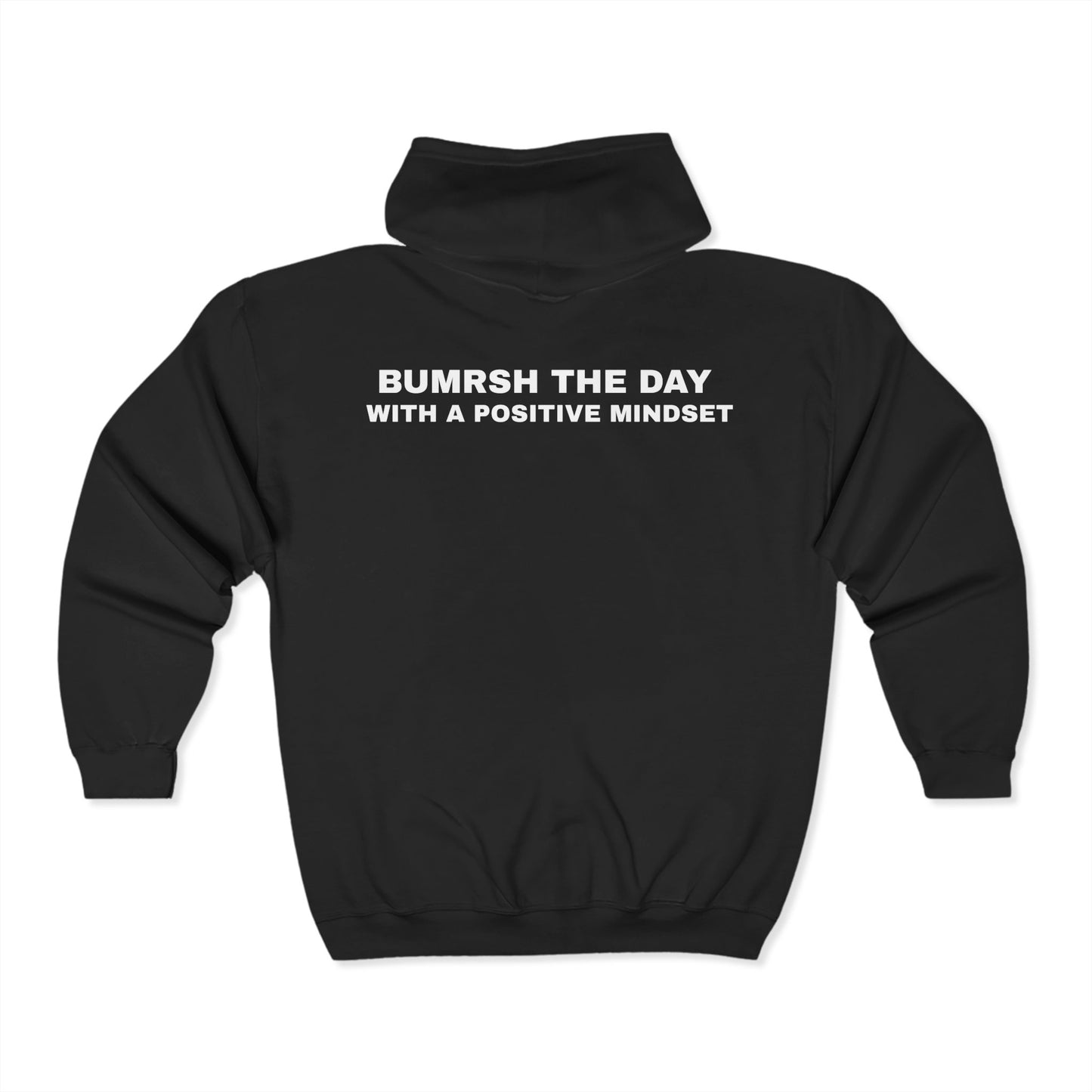 Unisex Full Zip Hooded Sweatshirt - BumRushEQ Graphic - Cozy Streetwear Essential