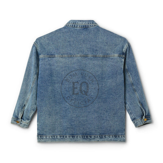 Stylish Women's Denim Jacket with Custom Design - Casual & Versatile Outerwear