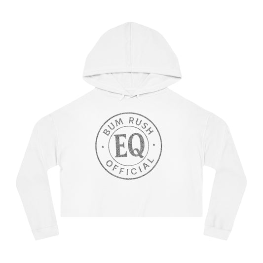 Women’s Cropped Hooded Sweatshirt with Graphic Print – BumRushEQ Love Design